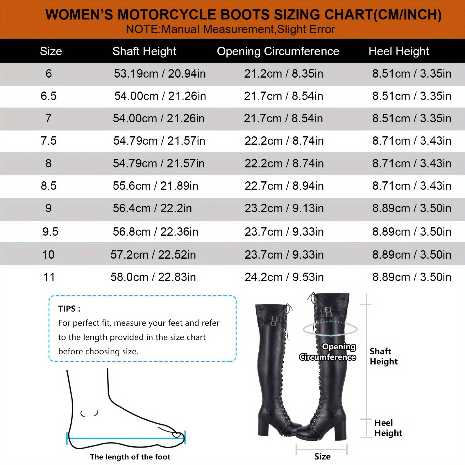 Women'S Faux Leather Over The Knee Thigh High Boots, Black Lace Up Knee High Boots With Chunky Heel, Sexy Biker Boots With Buckle