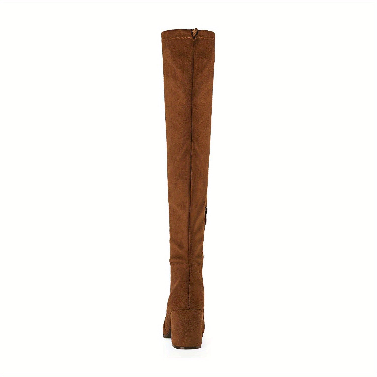 Over The Knee Thigh High Boots, Stretch Block Heel Women's Long Boots for Autumn Winter with Dresses, Jeans, Leggings, Stockings, Sweaters, for Party, Dance, Shopping, Walk, Office, Gift for Friends, Wife, Sister, Daughter