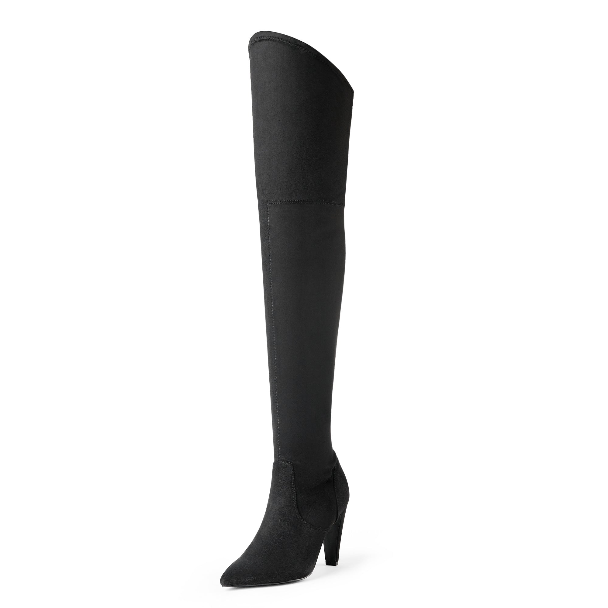 Women's Thigh High Boots Over The Knee Heels Long Sexy Pointed Toe Boots Women Autumn Boots Comfortable Fasion Shoes Fit for jeans, skirts or shorts Versatile style