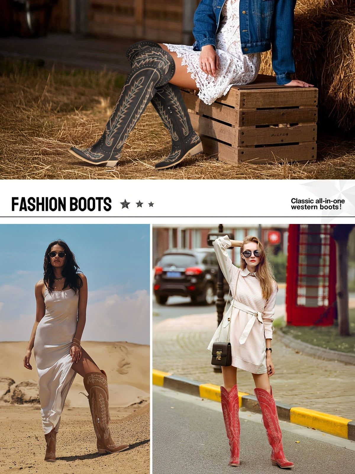 Stylish Wide Calf Thigh-High Over-the-Knee Boots with Back Lace-Up, Side Zipper, Studded Design, and Chunky Heel - Light Brown Faux Cover for Year-Round Elegance, Versatile Boots | Laceup Boots | Elegant Design, Thigh High Bo