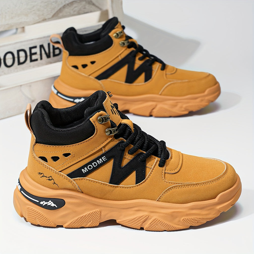 [Breathable Durable Outdoor Boots] MODME-Women Boots Outdoor Trekking Mid Backpacking Mountaineering Lightweight Boots- All-Day Comfort, Breathable & Durable - For Hiking, Trekking, Climbing, Daily Work