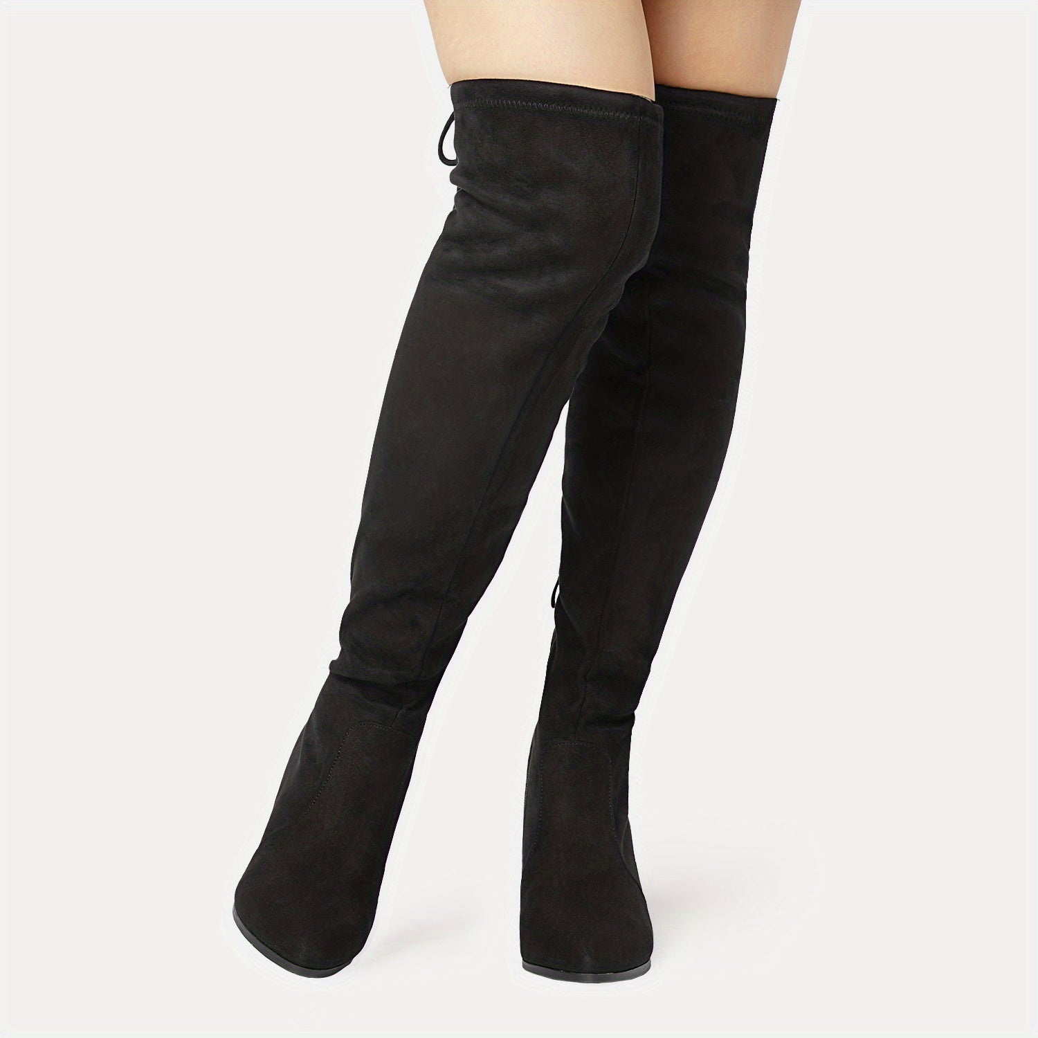 Over The Knee Thigh High Boots, Stretch Block Heel Women's Long Boots for Autumn Winter with Dresses, Jeans, Leggings, Stockings, Sweaters, for Party, Dance, Shopping, Walk, Office, Gift for Friends, Wife, Sister, Daughter