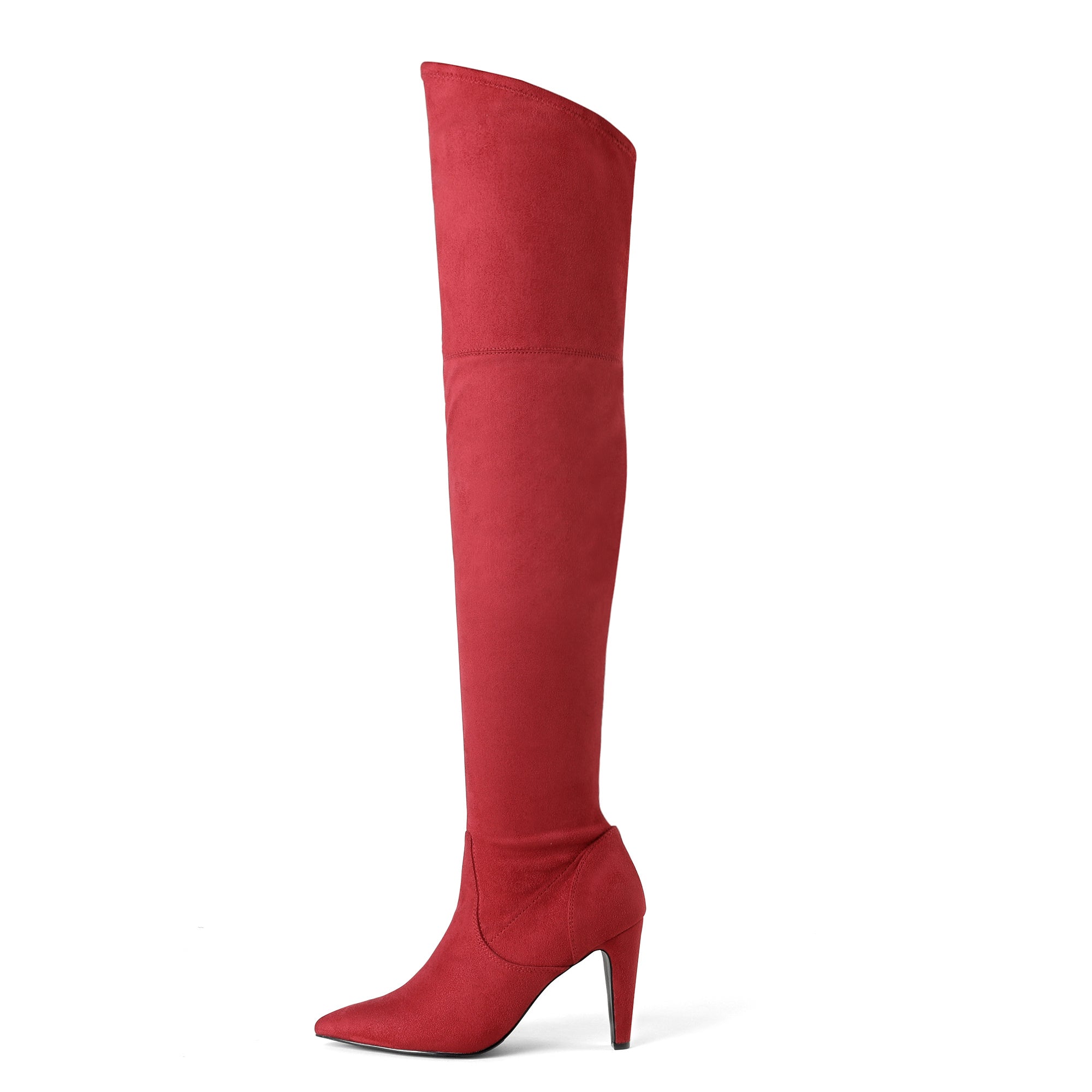 Women'S Thigh High Boots Over The Knee Heels Long Sexy Pointed Toe Boots