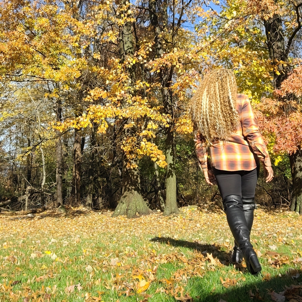 Women'S Faux Leather Over The Knee Thigh High Boots, Black Lace Up Knee High Boots With Chunky Heel, Sexy Biker Boots With Buckle