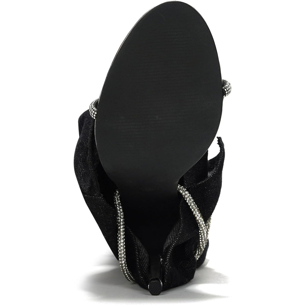 Cape Robbin Nobu Thigh High Boots, Stylish Rope Knee High Cowboy Boots Women, Long Denim Boots, High Heel Boots, Knee High Boots Women