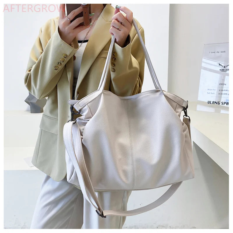 Women Large Handbag Large Shopping Bag Handbag High Quality Soft Leather Crossbody Bag Women Travel Shoulder Bag