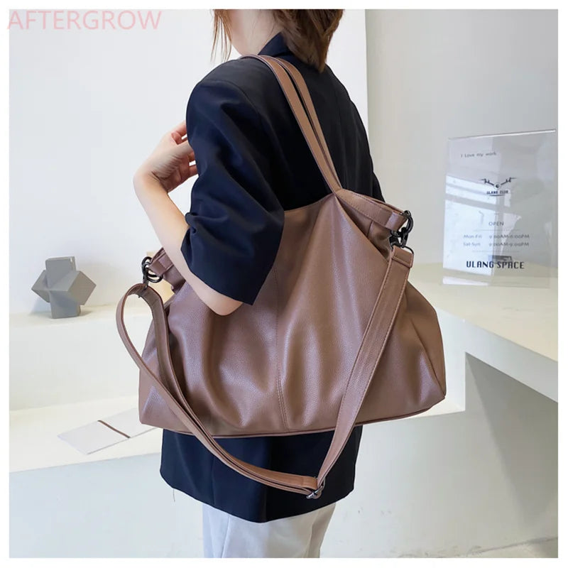 Women Large Handbag Large Shopping Bag Handbag High Quality Soft Leather Crossbody Bag Women Travel Shoulder Bag