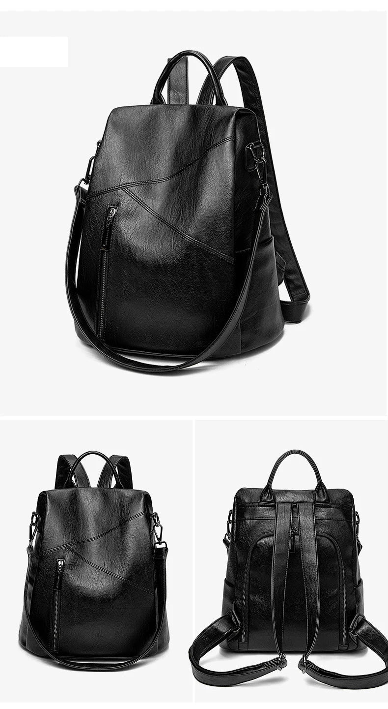 Women Backpacks Vintage Female Shoulder Bag Soft Leather Backpack Ladies Travel Back Pack Luxury Bags for Girls Mochila