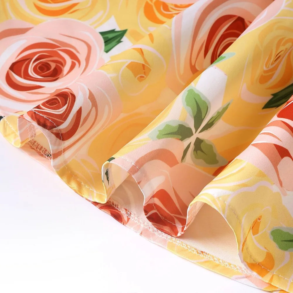 Girls Dress For Kids Clothes Flower One-shoulder Pageant Birthday Wedding Party Princess Children Dress 3 4 5 6 7 8 9 years