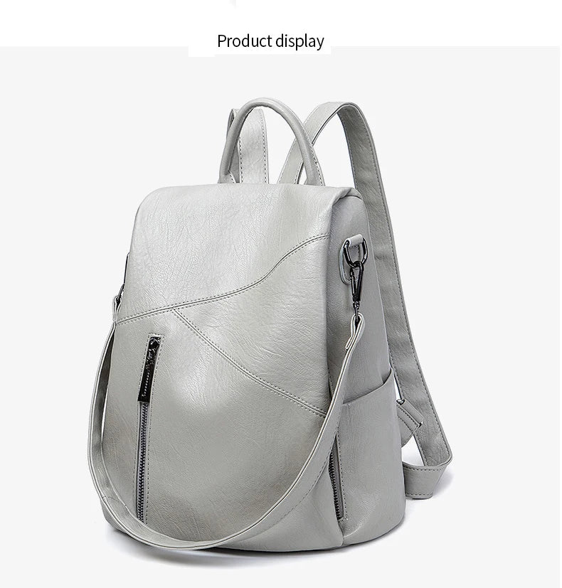 Women Backpacks Vintage Female Shoulder Bag Soft Leather Backpack Ladies Travel Back Pack Luxury Bags for Girls Mochila