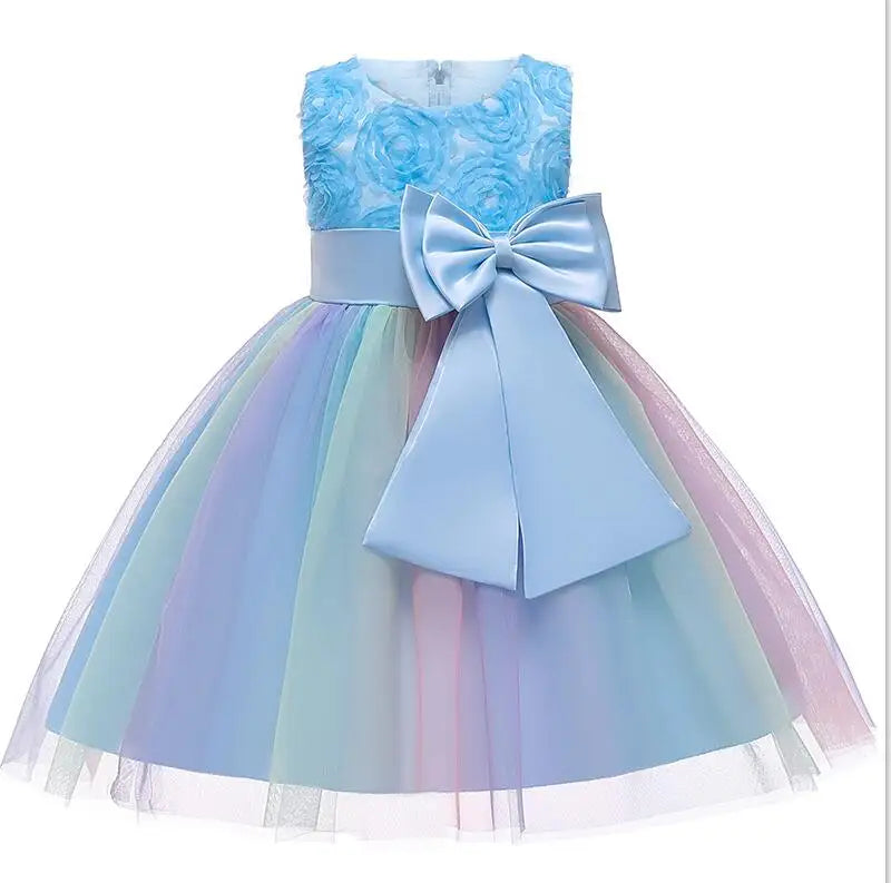 2-14yrs Teenage Clothing Christmas Girl Dress Summer Princess Wedding Party dress sequins Sleeveless New Year For Girls Clothes