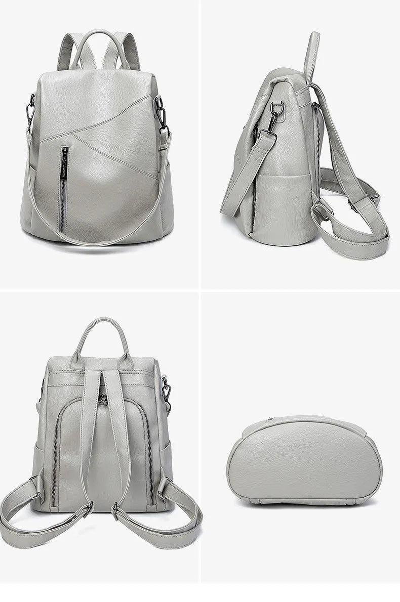 Women Backpacks Vintage Female Shoulder Bag Soft Leather Backpack Ladies Travel Back Pack Luxury Bags for Girls Mochila