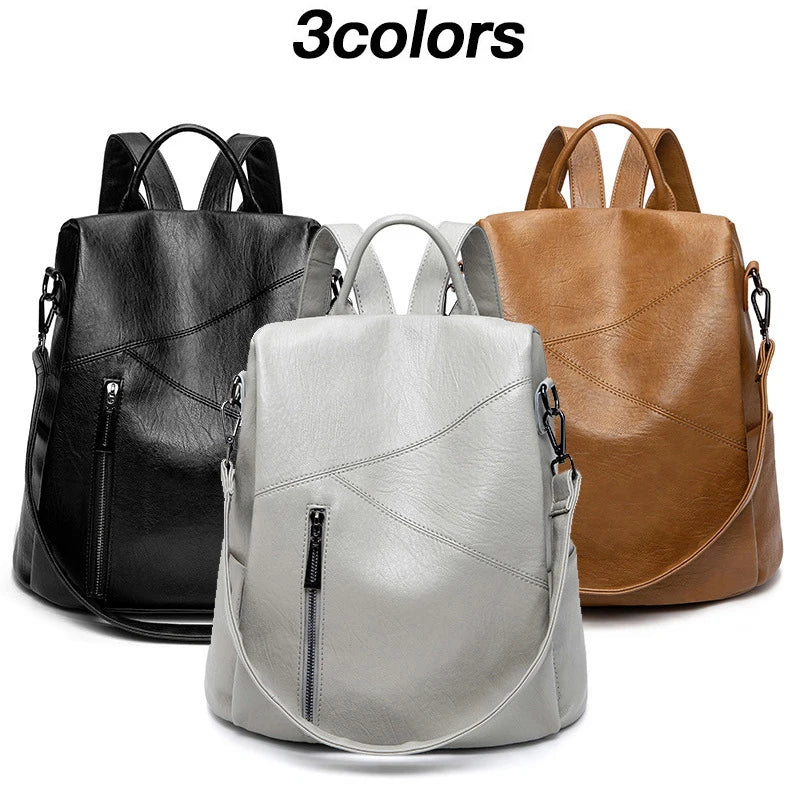 Women Backpacks Vintage Female Shoulder Bag Soft Leather Backpack Ladies Travel Back Pack Luxury Bags for Girls Mochila