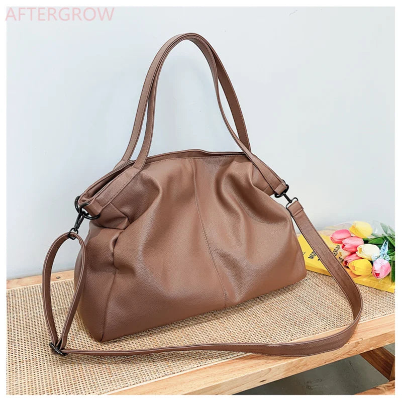 Women Large Handbag Large Shopping Bag Handbag High Quality Soft Leather Crossbody Bag Women Travel Shoulder Bag