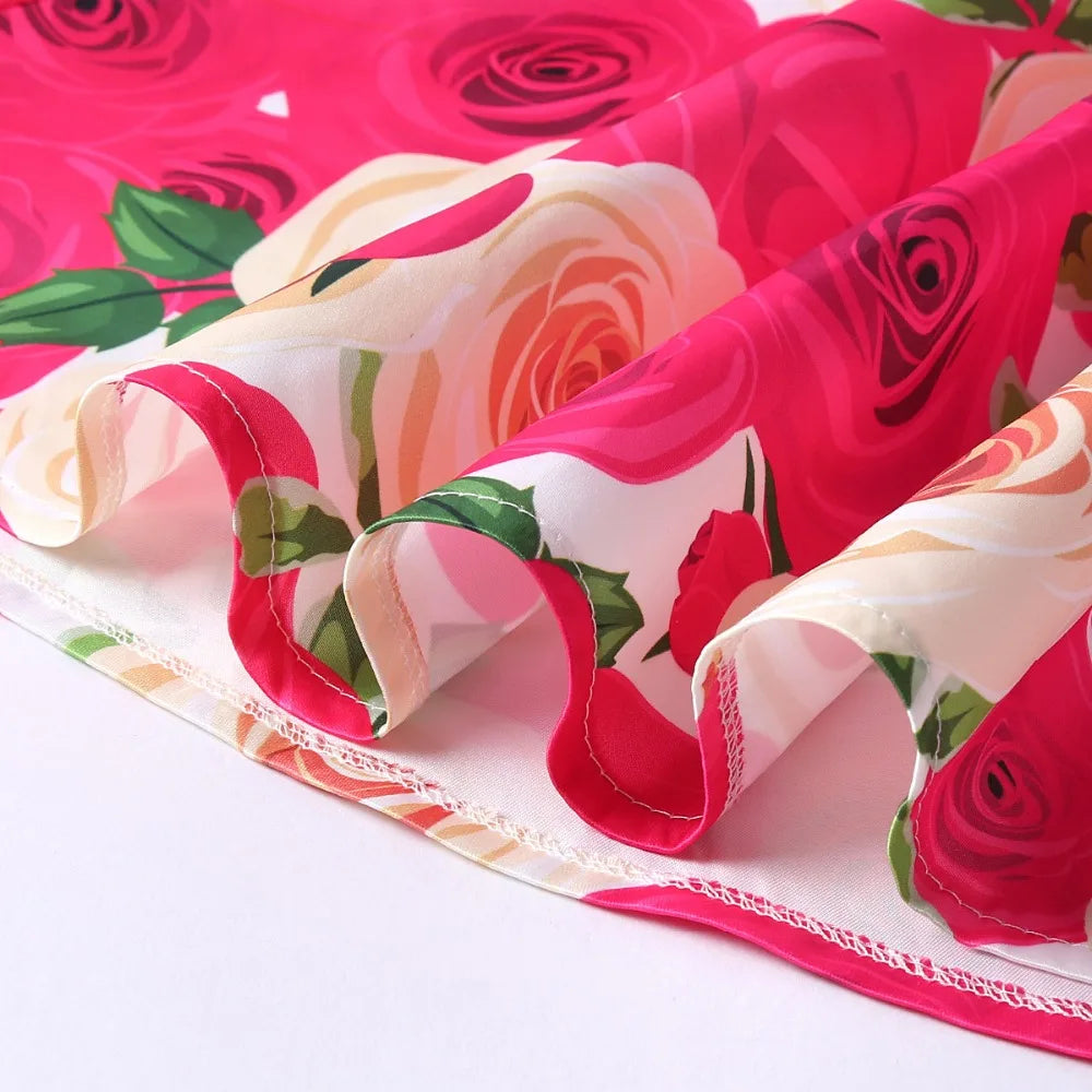 Girls Dress For Kids Clothes Flower One-shoulder Pageant Birthday Wedding Party Princess Children Dress 3 4 5 6 7 8 9 years