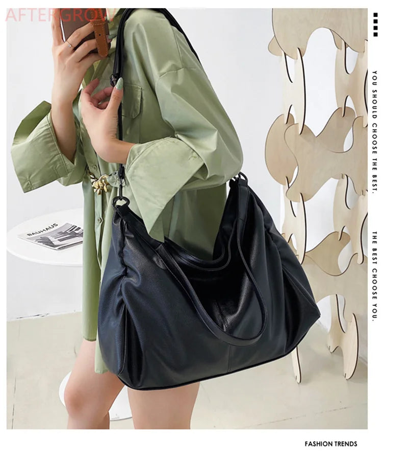 Women Large Handbag Large Shopping Bag Handbag High Quality Soft Leather Crossbody Bag Women Travel Shoulder Bag