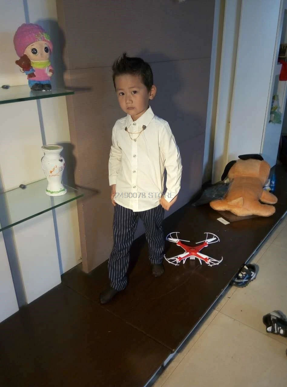 Shirts For Boys Brand Spring Autumn Kids Cotton Casual Shirts Children Blouse Clothing Boys Teenage Sports School Uniform Shirts