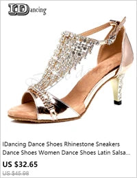 Rhinestone Latin Dance Shoes Diamond Girls Ballroom Latin Shoes Sneakers Woman Dance Salas Shoes Women Hot Sale JuseDanc