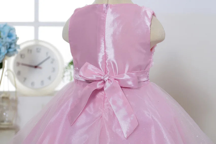 2-14yrs Teenage Clothing Christmas Girl Dress Summer Princess Wedding Party dress sequins Sleeveless New Year For Girls Clothes