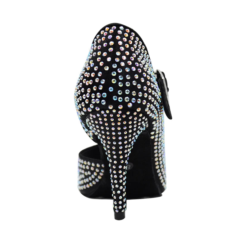 Rhinestone Latin Dance Shoes Diamond Girls Ballroom Latin Shoes Sneakers Woman Dance Salas Shoes Women Hot Sale JuseDanc