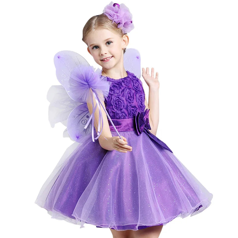 2-14yrs Teenage Clothing Christmas Girl Dress Summer Princess Wedding Party dress sequins Sleeveless New Year For Girls Clothes