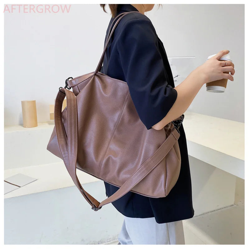 Women Large Handbag Large Shopping Bag Handbag High Quality Soft Leather Crossbody Bag Women Travel Shoulder Bag