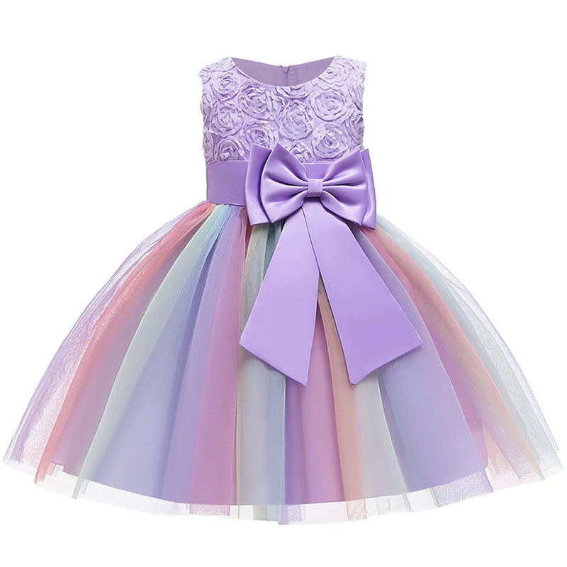 2-14yrs Teenage Clothing Christmas Girl Dress Summer Princess Wedding Party dress sequins Sleeveless New Year For Girls Clothes