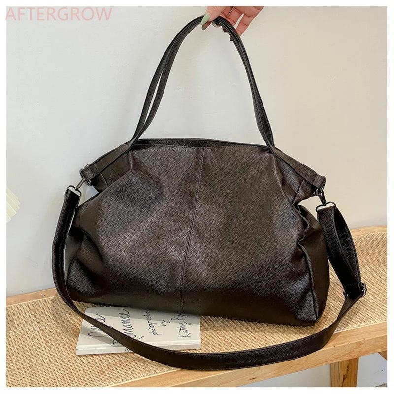 Women Large Handbag Large Shopping Bag Handbag High Quality Soft Leather Crossbody Bag Women Travel Shoulder Bag