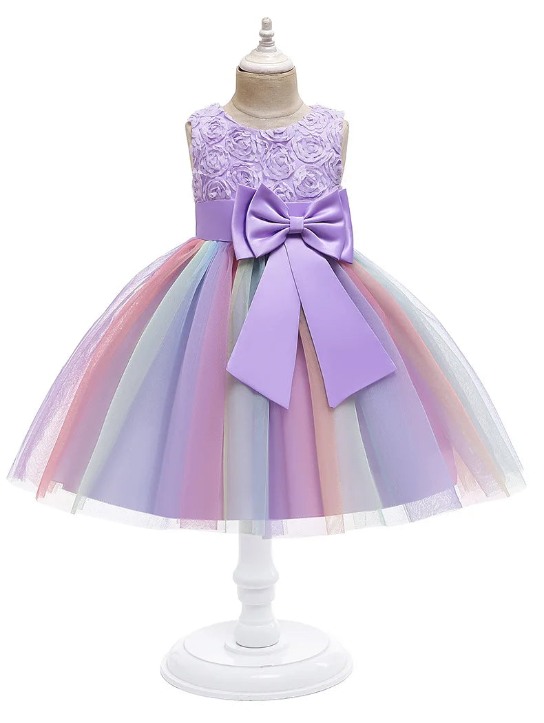 2-14yrs Teenage Clothing Christmas Girl Dress Summer Princess Wedding Party dress sequins Sleeveless New Year For Girls Clothes