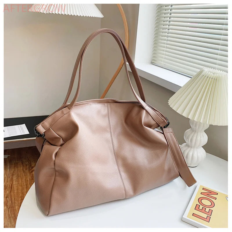 Women Large Handbag Large Shopping Bag Handbag High Quality Soft Leather Crossbody Bag Women Travel Shoulder Bag