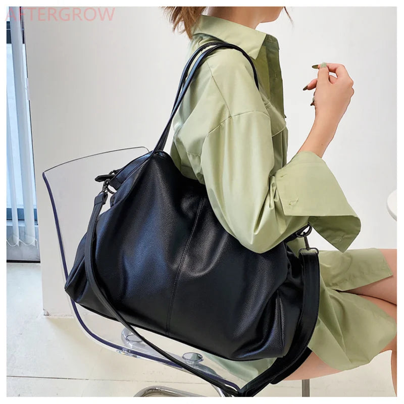 Women Large Handbag Large Shopping Bag Handbag High Quality Soft Leather Crossbody Bag Women Travel Shoulder Bag