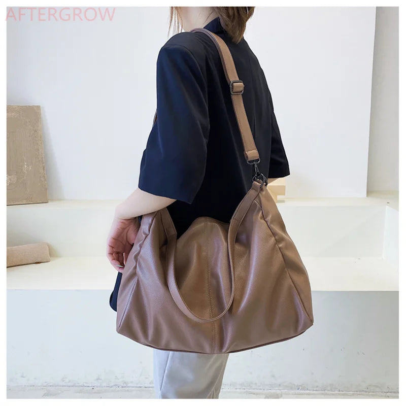 Women Large Handbag Large Shopping Bag Handbag High Quality Soft Leather Crossbody Bag Women Travel Shoulder Bag