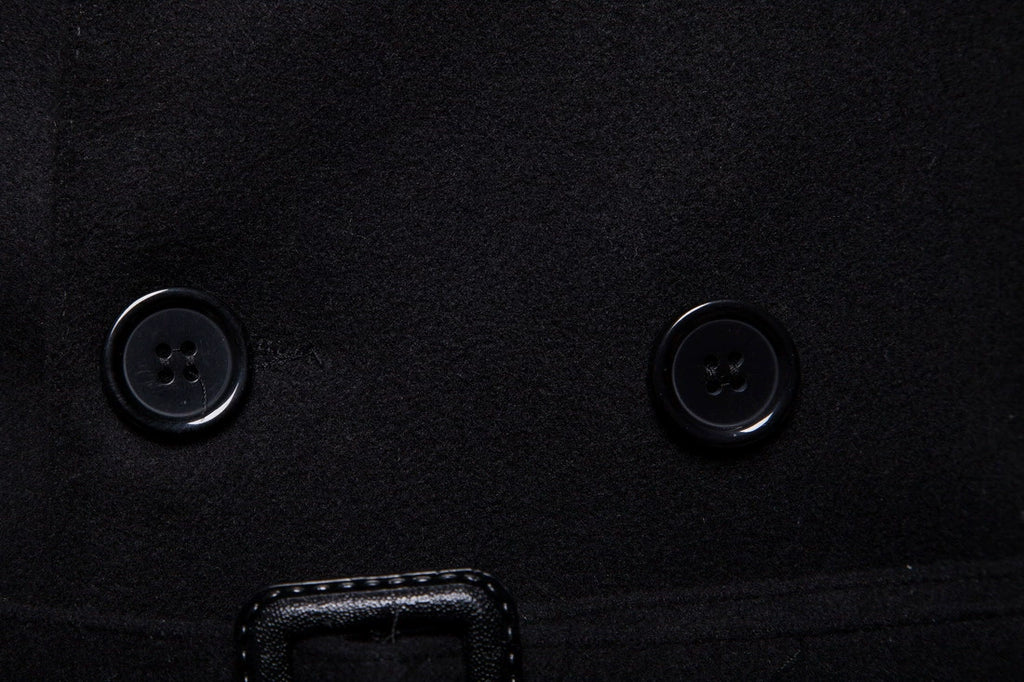 Mens Overcoat Trench Coats Winter Male Pea Coat with Belt Double Breasted Men Wool & Blends Coat Jacket Brand Clothing W10