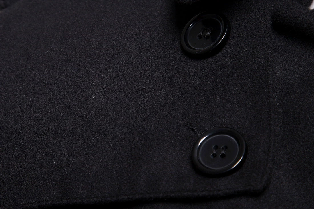 Mens Overcoat Trench Coats Winter Male Pea Coat with Belt Double Breasted Men Wool & Blends Coat Jacket Brand Clothing W10