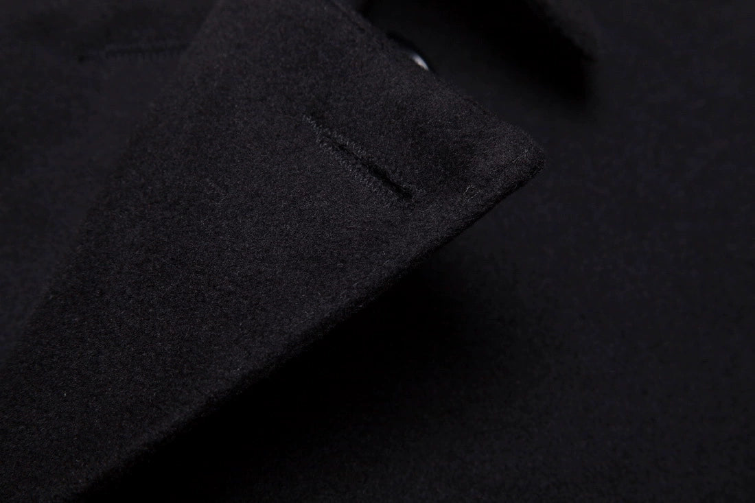 Mens Overcoat Trench Coats Winter Male Pea Coat with Belt Double Breasted Men Wool & Blends Coat Jacket Brand Clothing W10