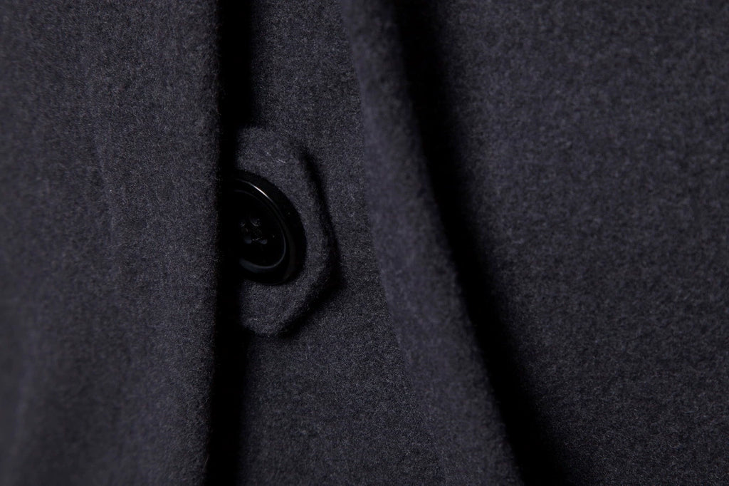 Mens Overcoat Trench Coats Winter Male Pea Coat with Belt Double Breasted Men Wool & Blends Coat Jacket Brand Clothing W10