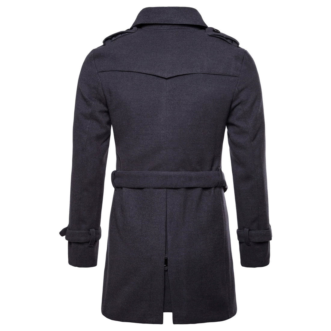 Mens Overcoat Trench Coats Winter Male Pea Coat with Belt Double Breasted Men Wool & Blends Coat Jacket Brand Clothing W10