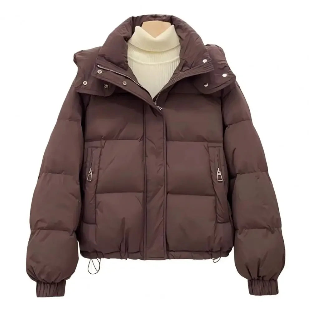Women 2025 New Winter Jacket Casual Loose Down Coat Oversize Hooded Warm Soft Cotton Puffer Snow Wear Jackets