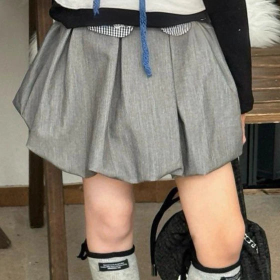 Girls Suit 2025 Autumn New Children's Clothing Girls Baby Fashion Fake Two Bottom Shirt Skirt Two Sets of Casual Simple Match