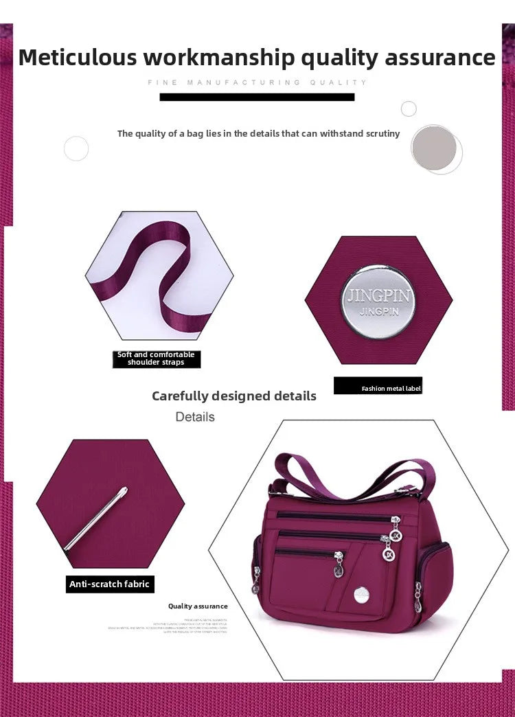 New Women Bag Nylon Waterproof Messenger Bags For Lady Crossbody Shoulder Bag Casual Handbags High Quality Multifunctional