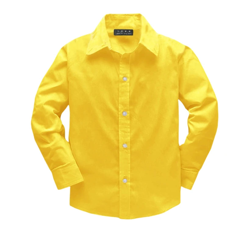 Girls shirts tops plant embroidery Pattern Clothing Kids Baby school uniform Boys Shirt Autumn Birthday Party Formal Attire Tee