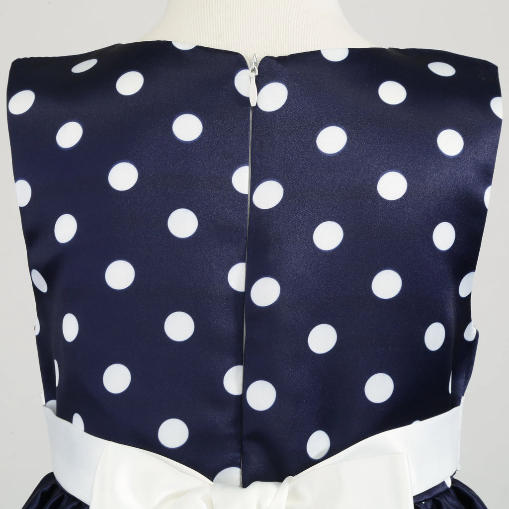 Girls' clothing, girls' baby clothes, skirt with bow and polka dot pattern, imitation show, Halloween party, exquisite clothing