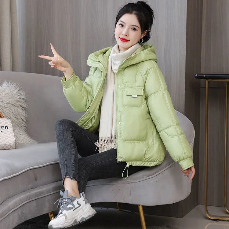 Loose Casual Short Padded Coats for Women Cotton Parkas Woman Great Warm Winter on Sale Discount Fashion 2025 Quilted Jackets