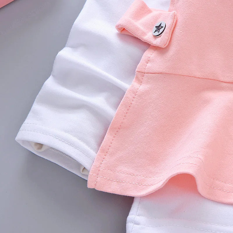 Girls' Stylish Autumn Outfit Three Piece Set 2024 New Item Baby Girl Clothes Sets for Baby Boy Clothing Mother Kids