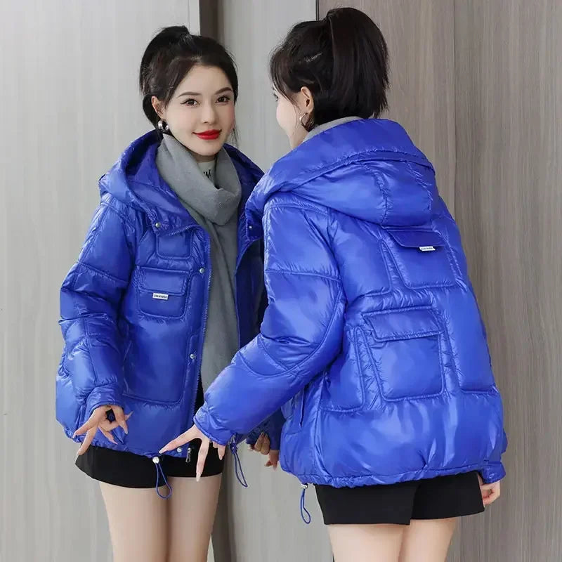 Loose Casual Short Padded Coats for Women Cotton Parkas Woman Great Warm Winter on Sale Discount Fashion 2025 Quilted Jackets