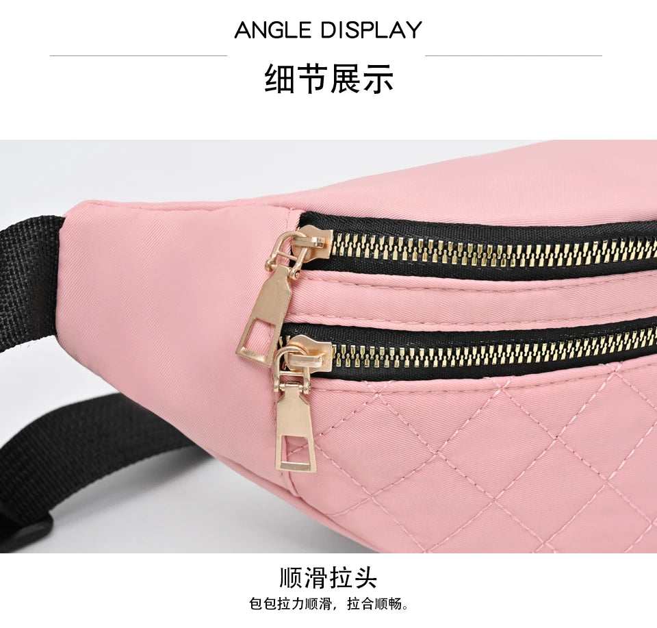 Waist Bag Women Fanny Pack Chest Shoulder Belt Bag Fashion Packs Party Crossbody Lady Travel Phone Pouch Lady Purse Bum Bags