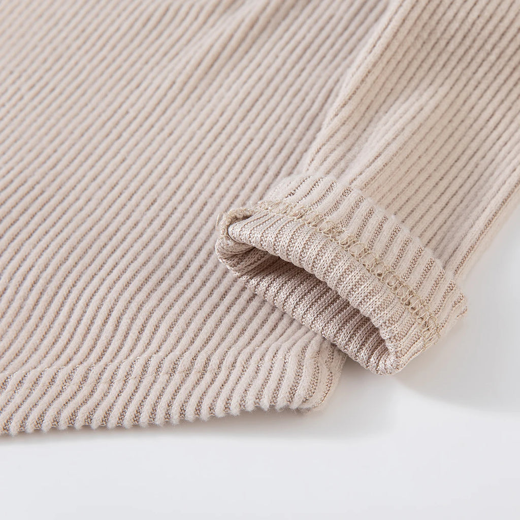 Girls' Solid-Colour Spring/Autumn Long-Sleeved Top and Casual Trousers Two-Piece Set, Trendy Outfit, Children's Fashion Clothing