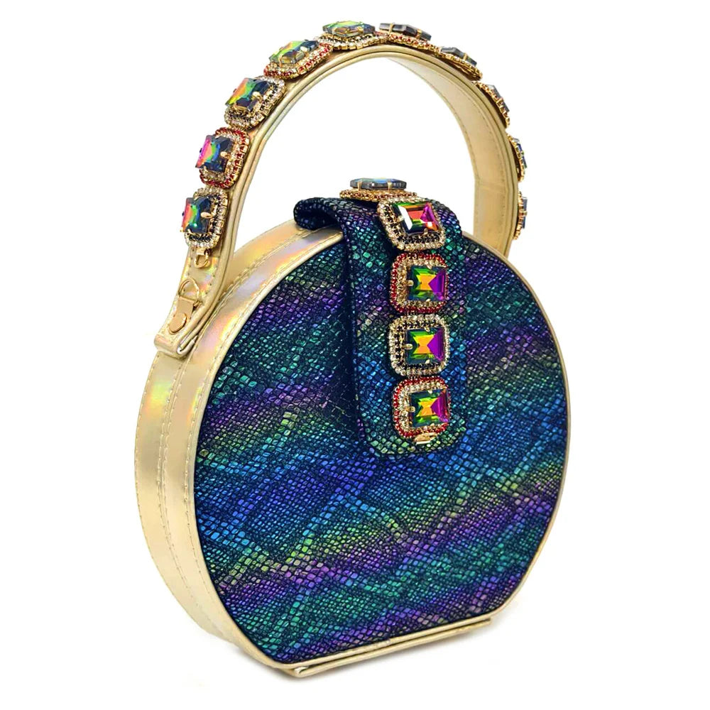 2024 Rhinestone Pointed-Toe High Heels Shoes and Bags Set for Women Wedding and Party Elegant Luxury Fashion in Wine Color