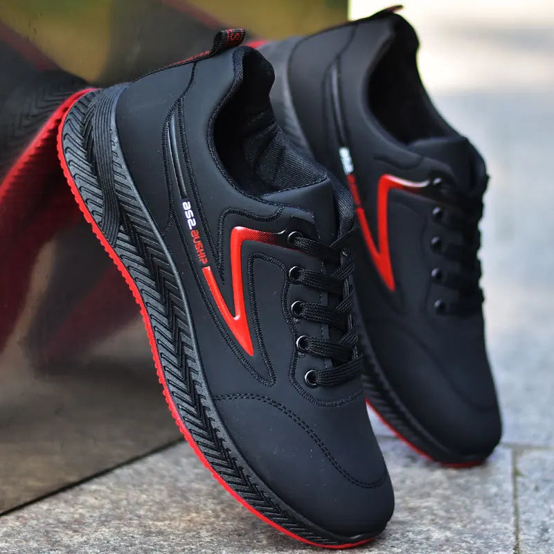 Men's shoes for autumn and winter are waterproof, versatile, anti-slip, sports and casual shoes, and men's low-top running shoes