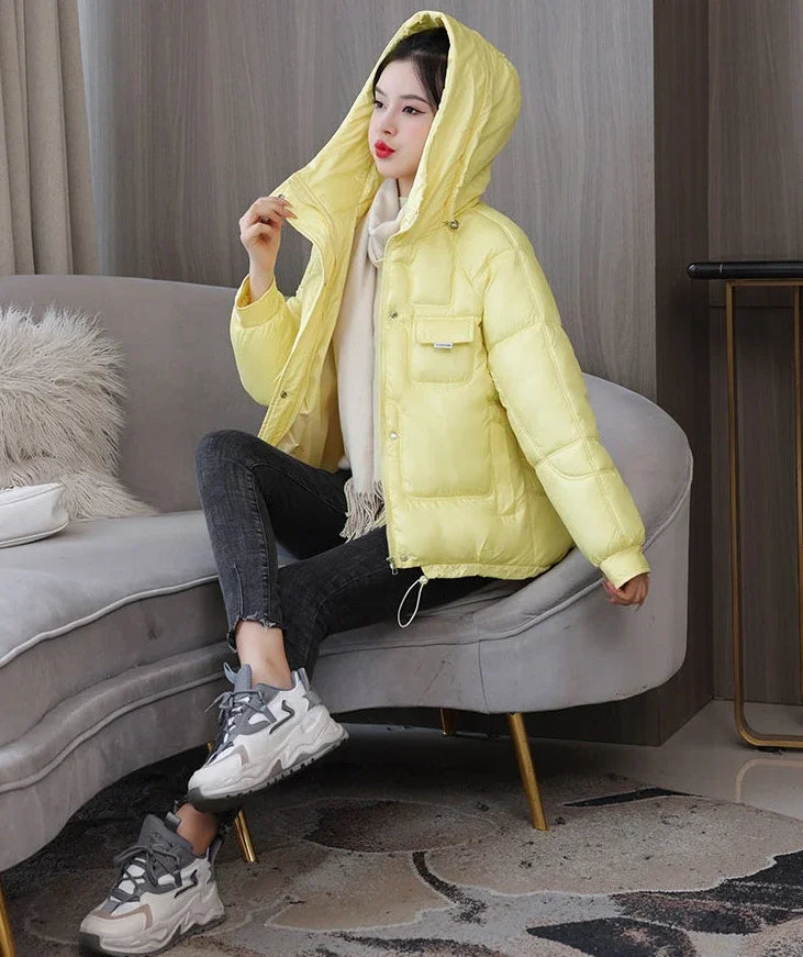 Loose Casual Short Padded Coats for Women Cotton Parkas Woman Great Warm Winter on Sale Discount Fashion 2025 Quilted Jackets
